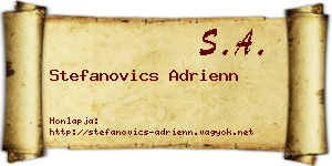 Stefanovics Adrienn névjegykártya