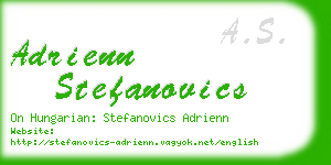 adrienn stefanovics business card